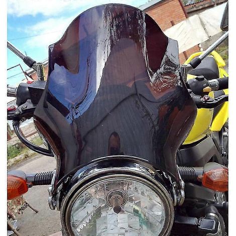 Pare-brise pour Kawasaki Z900rs Z 900 Rs W800 W650 W 800 650 Zr7 Zr-7 750 Er5 Er-5 Er 500 Twister Screen, verre de pare-brise gris fumé foncé B