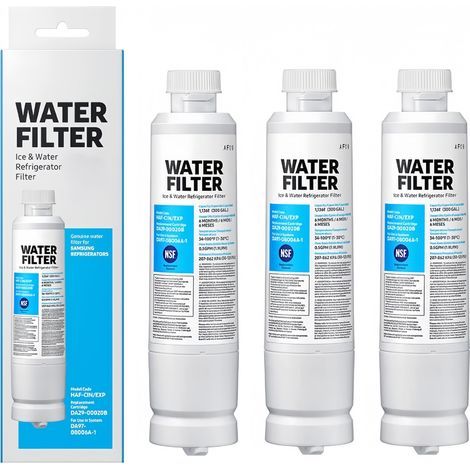 Filtre de réfrigérateur DA29-00020B et DA97-08006A, lot de 3 cartouches pour purificateur d'eau, remplacement compatible (1/3)