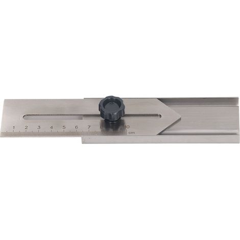 Règle coulissante en acier inoxydable 0-100mm pour marquage précis en menuiserie (1/5)