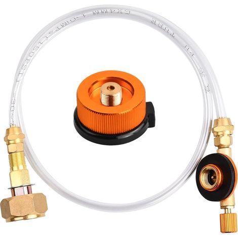 Adaptateur de Propane, Adaptateur Bouteille de Gaz Propane, Convertisseur de Réservoir Camping, Adaptateur de Recharge de Gaz (1/5)