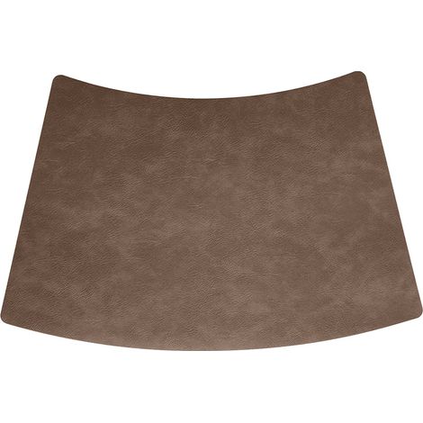 Sous-Plat Cuir Artificiel Forme Eventail - Protection Chaleur Résistante Taches - Pour Salle À Manger Maison Restaurant - Lot De 4 (1/5)