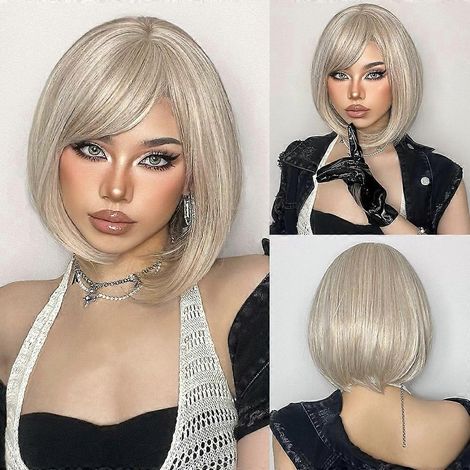 Perruque courte ombrée brun blond foncé avec racines foncées, coupe pixie, synthétique, résistante à la chaleur, pour femmes noires et blanches.