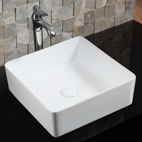 Lavabo appoggio 34.5x34.5 cm LA53 Bianco (1/3)