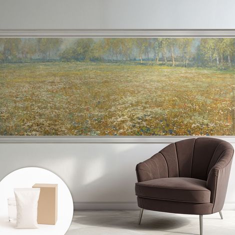 Carta Da Parati - Fotomurale In Vlies - per Decorazione pareti - Per La Cucina Camera Da Letto Per La Soggiorno Campo fiorito 250x104 cm (1/5)