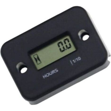 Étanche écran LCD Compteur numérique Heure Moteur Portable Gauge Compteur horaire Moto Bateau Compteur horaire Moteur (1/4)