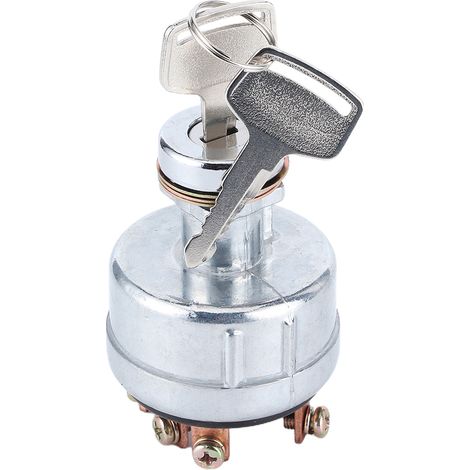 Zoternen Interruttore di accensione con cavo a 6 pin, escavatore, trattore, tosaerba, 2 chiavi, adatto per Kobelco SK200-3/ SK200-5/ SK120-5