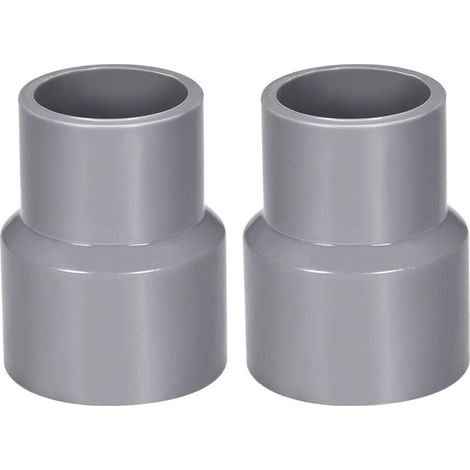 0mm x 32mm Moyeu de couplage de tuyau en PVC réducteur DWV gris 2 pièces (1/3)