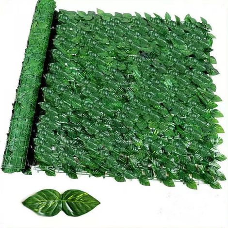 Clôture murale artificielle, décoration de clôture, pelouse, feuillage vert, clôture de balcon, revêtement d'enclos, fausse plante verte, plafond (1/5)