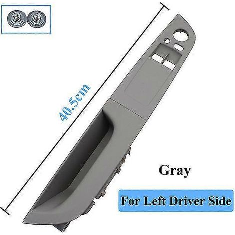 Poignée de porte intérieure gauche (accoudoir, interrupteur de lève-vitre) pour BMW Série 3 E92 Coupé 320i, 330i, 335i (2007-2014) - Gris (1/5)