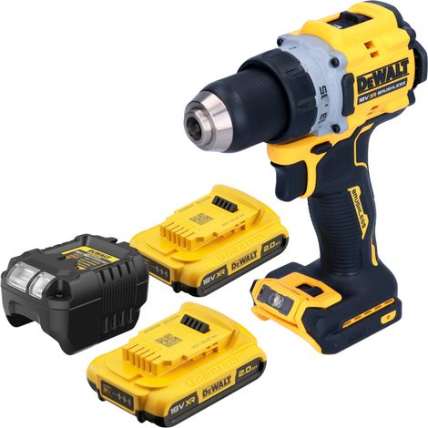 Trapano avvitatore a batteria DeWalt DCD 800 D2 18 V 90 Nm senza spazzole + 2x batteria ricaricabile 2,0 Ah + caricatore (1/5)