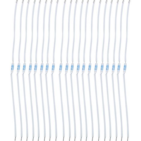 Lot de 20 fusibles thermiques céramique RF 250V 10A, coupe-circuit de température 185°C, 240mm/9.4in, pour appareils électroménagers, protection thermique fiable. (1/5)