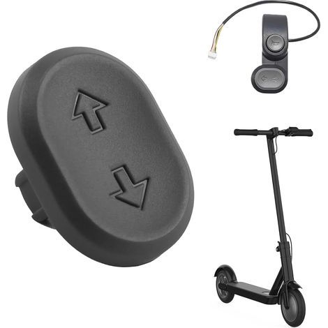 pulsante indicatore di direzione per monopattino elettrico F2/F2 Plus/F2 Pro/E2 Pro/Max G2, interruttore indicatore di direzione compatto in PP, accessorio di ricambio per pulsante indicatore di direz (1/5)