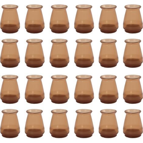 24 PCS Protection Pied de Chaise, Embouts en Silicone avec Patins pour Chaises, Couvre-Pieds de Chaise avec Feutre, Protection Pied de Table, Diamètre 17-26 mm (1/5)