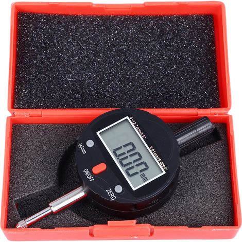 GARRYFIZH Comparateur numérique électronique, outil de mesure étanche IP54, plage 0-12.7mm, résolution 0.01mm (1/5)