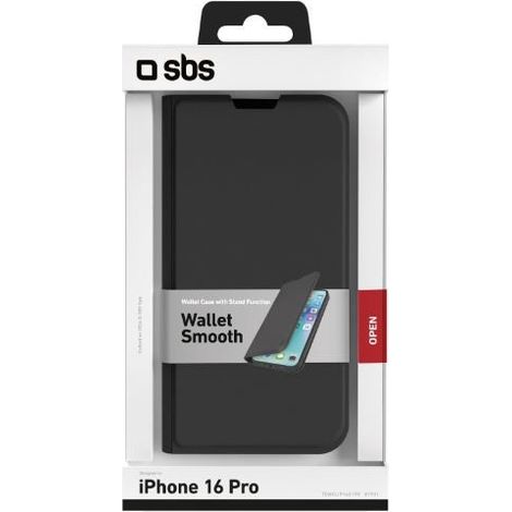 SBS TEWALIP1661PK Handy-Schutzhülle 16 cm (6.3") Geldbörsenhülle Schwarz
