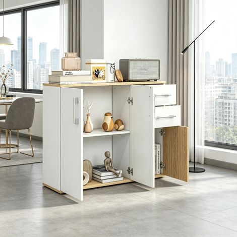 Credenza versatile, mobile contenitore salvaspazio, semplice cassettiera, mobile robusto (solo con mobile contenitore) (1/5)