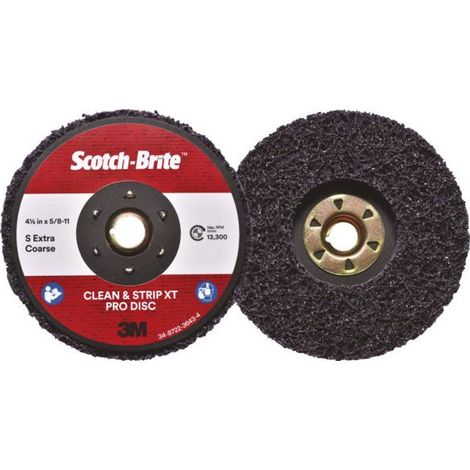 Disco Scotch-Brite Clean Andstrip Xo-rd Pro de 3 m, 115 mm x 22 mm, S Xcrs