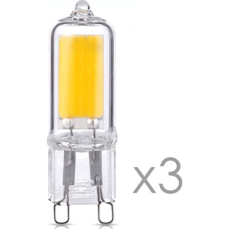 Blíster 3 x Bombilla LED G9 (2W)  4000ºK (blanco neutro) (1/2)