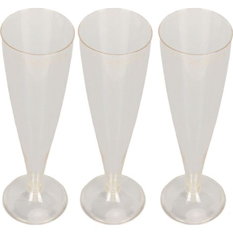 10 Stück Kunststoff-Weinglas, 130 ml Champagnergläser, Cocktailbecher, Heimdekoration für Partys (1/5)