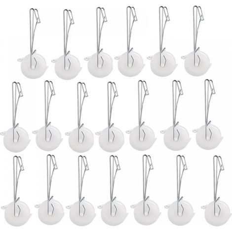 Lot de 20 crochets pour rouleau de support pour tomates avec corde de chanvre de 15 m, kit de treillis pour serre et kit de pergola (1/5)
