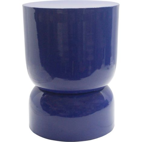 Table d'appoint ronde en métal ø32,5cm - Indigo - Lola (1/5)