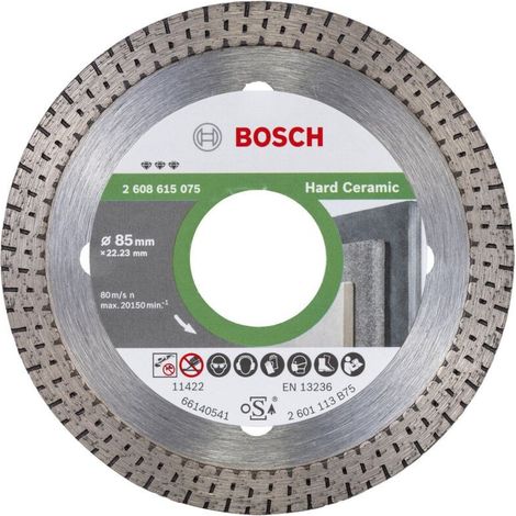 Disque à tronçonner diamanté Bosch 85x22,23 Best f. Hard Ceramic - 2608615075 (1/4)