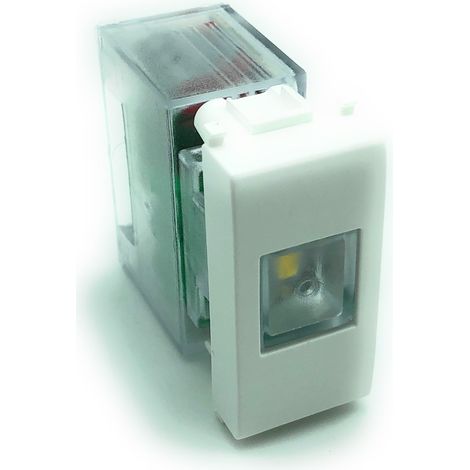 Lampada D’emergenza A LED 1 Modulo Keystone 50Lm 1W Autonomia 6h Con Adattatore Plana Bianco