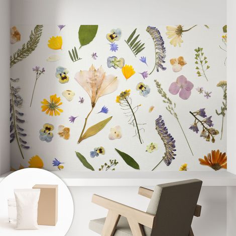 Carta Da Parati Non Tessuto - Decorazione Da Muro - Traspirante - Con Motivo - Per Camera Da Letto Cucina Fiori primaverili 104x70 cm (1/5)