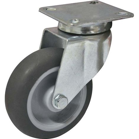 ROCARR Sup.pias.gir. ruota nyl/gomma d. 40 zincato