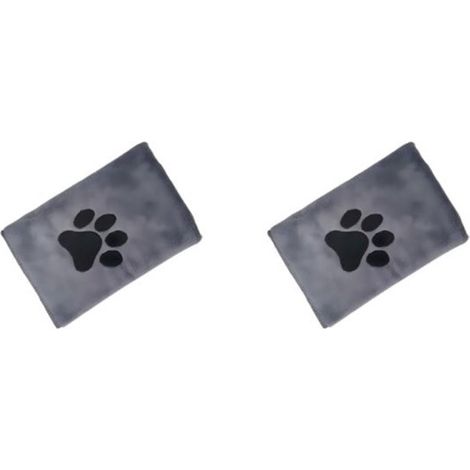 Toallas para perros,Paquete de 2 toallas para perros,Toallas de microfibra grises de secado rápido para mascotas,50 x 100 cm,Rosa claro (1/5)