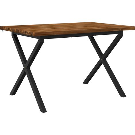 vidaXL Square Dining Table 120 x 80 x 75 cm Solid Acacia Wood (1/5)