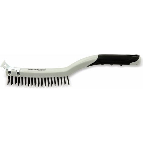 Brosse métallique Aster masterproof 3 rangs avec grattoir (1/2)