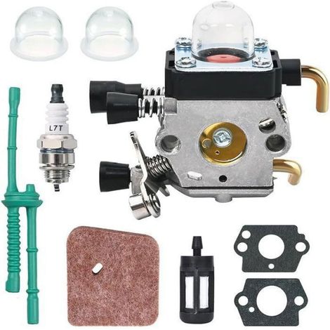 Kit Carburateur - Pour Débroussailleuse FS38 FS45 FS46 FS55 FC55 KM55 HS45 - Pièces de Rechange Carbu avec Joints Filtres Bougie - Lot de 38 Pièces (1/5)