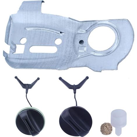 Kit de bouchon de ventilation du réservoir de plaque de pompe à huile pour tronçonneuse Husqvarna 340 345 350, 503875701, 503 87 57 01, 537215202, 537 21 52 02, 503903901, 503 90 cm 01 (1/5)