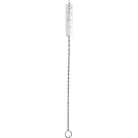 Brosse à paille extra longue et fine pour le nettoyage des becs de chaudrons, gobelets, tubes à essai et verres (20 cm).-AquaForge (1/5)