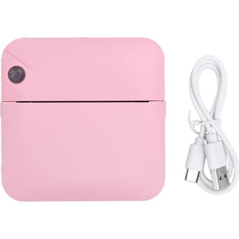 Mini imprimante thermique Bluetooth sans encre, portable et étiqueteuse de poche avec application pour photos et notes (rose) (1/5)