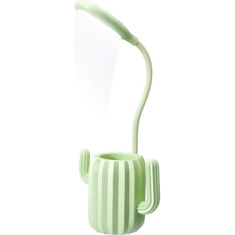 Lampe de Bureau Enfant, VADIV Lampe de Bureau LED Tactile Dimmable Lampe Chevet Lecture Chargeable Desk Lamp Sans Fil Porte-Stylo - Vert- (1/5)