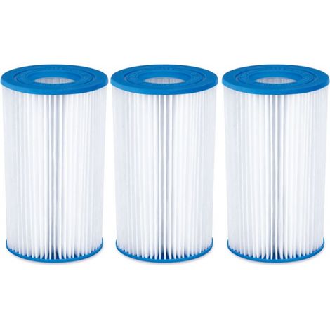 Set of 3 Filter Elements for Swimming Pool Air Conditioner, Pool Water Pump Filter (1/4)