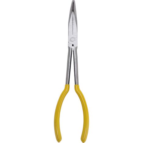 Ortviai Pince à bec effilé longue de 11 pouces avec bec coudé à 90° et poignées ergonomiques – acier au carbone trempé (1/5)