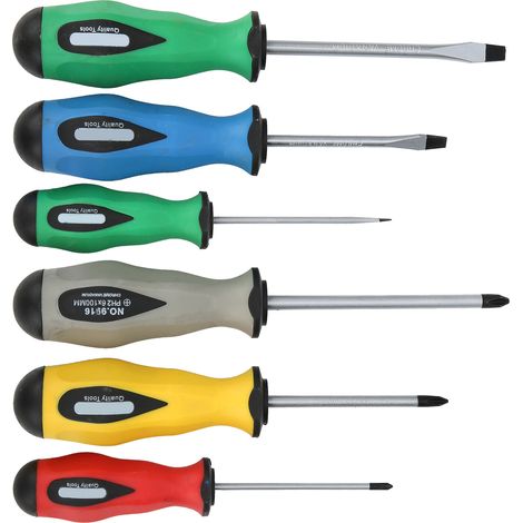 6-teiliges Service-Schraubendreher-Set aus legiertem Stahl mit ergonomischem Griff – Wartungs-Schraubendreher-Set (1/5)