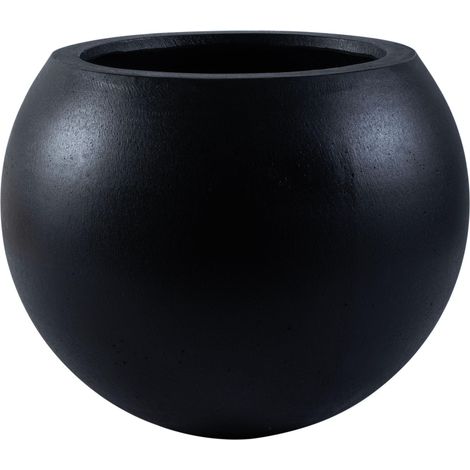 Jardinière en béton, Noire, 50 x 50 x 40 cm (1/5)