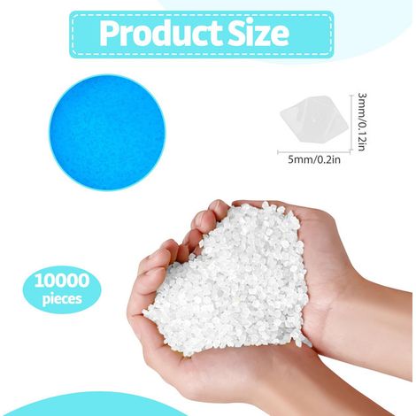 10000 Pcs Cailloux Lumineux Pierres Luminescentes Bleues Gravier Fluorescent pour Décoration de Jardin Allée Vase Aquarium Plantes