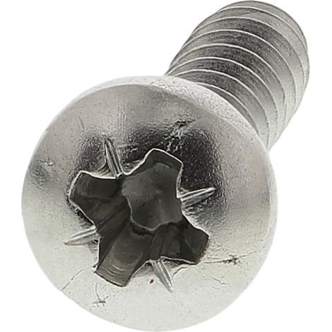 Vis autotaraudeuse RS PRO, N°No. 8 x 19mm, tête Cylindrique, en Acier Inoxydable ( Prix pour Sachet de 100 )