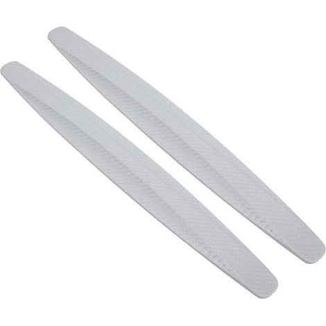 Lot de 2 films de protection pour pare-chocs de voiture, bandes d'angle autocollantes en fibre de carbone pour la protection de la carrosserie