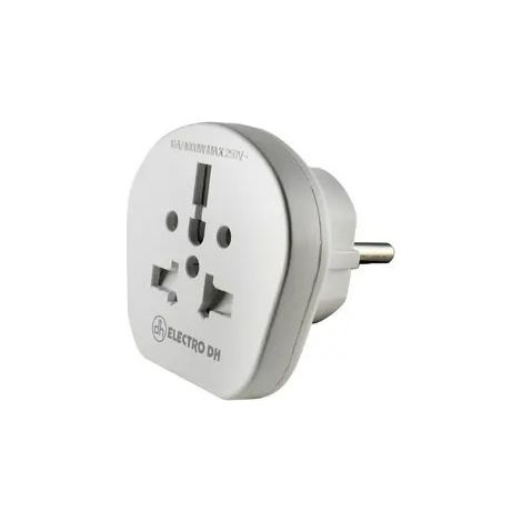 Adapter RedElectric Schuko A Universal VariousPlugs 16a 3500w White 36.062/1/univ