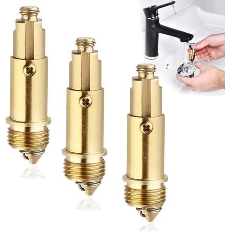 Bonde de Vidange - Lavabo Bassin Pop-up - Compatible avec Évier Baignoire - 3 Pièces (1/4)