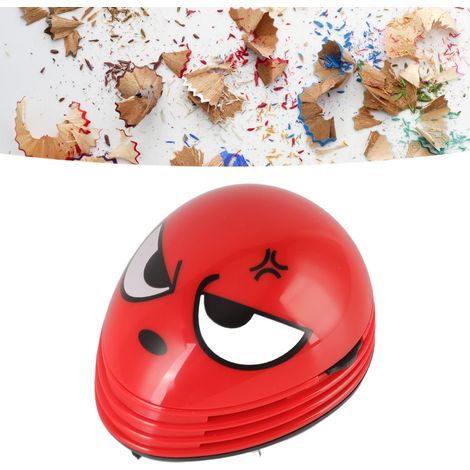 DouDing Emoji-Staubsauger, Bürostaubsauger, Tastaturradierer, Papierschaber, Mini-Reinigungsstaubsauger, rot. (1/5)
