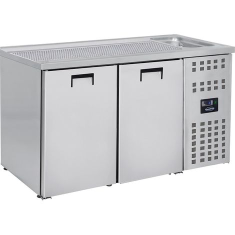 Refroidisseur de Boissons - 2 Portes - Evier Gauche - Combisteel (1/5)