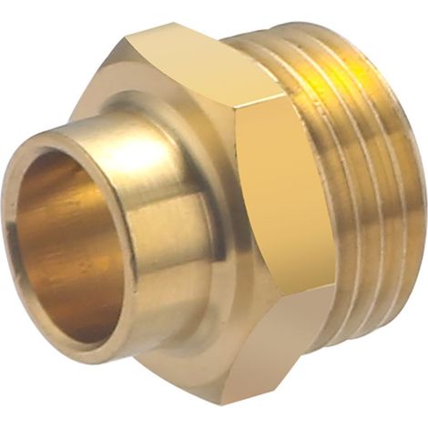 Machón para Soldar Roscar QUICK PLOMBERIE - Ø12 mm Macho 1/2 x 10 Unidades