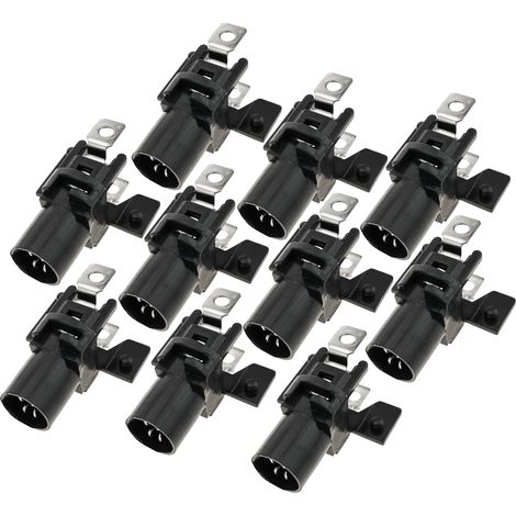 BeMatik - Douille de lampe pilote LED 9mm 12VDC avec deux bornes 10-pack (1/5)